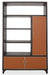 21 Cosmopolitan Right Bookcase in Umber/Orange - Furniture Land (Milwaukee, WI)