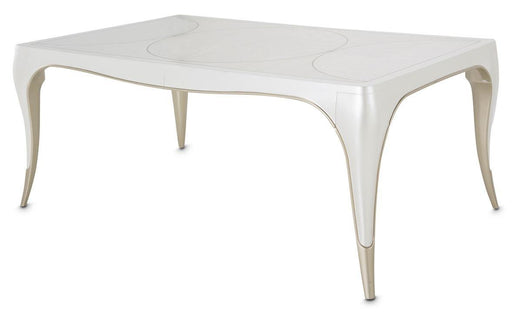 Furniture London Place Dining Table in Creamy Pearl - Furniture Land (Milwaukee, WI)