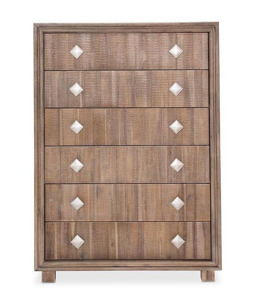 Hudson Ferry 6 Drawer Chest in Driftwood - Furniture Land (Milwaukee, WI)