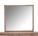 Hudson Ferry Mirror in Driftwood (Brown Fabric) - Furniture Land (Milwaukee, WI)