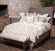 Hudson Ferry California King Panel Bed in Driftwood (Gray Fabric) - Furniture Land (Milwaukee, WI)