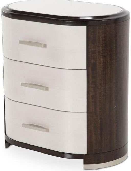 Paris Chic 3 Drawer Nightstand in Espresso - Furniture Land (Milwaukee, WI)