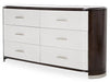 Paris Chic 6 Drawer Dresser in Espresso - Furniture Land (Milwaukee, WI)