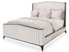 Paris Chic Queen Channel Tufted Panel Bed in Espresso - Furniture Land (Milwaukee, WI)