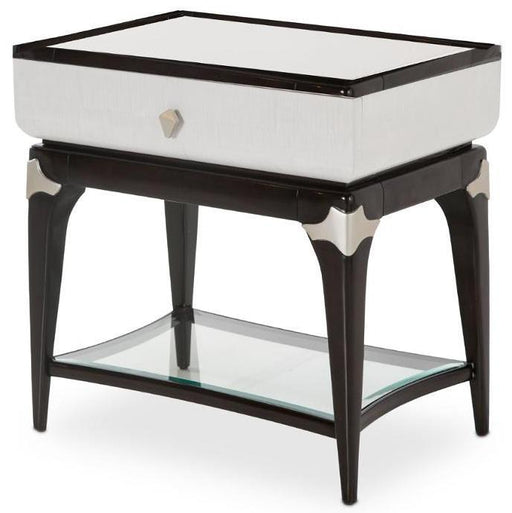 Paris Chic Rectangular End Table/ Nightstand in Espresso - Furniture Land (Milwaukee, WI)