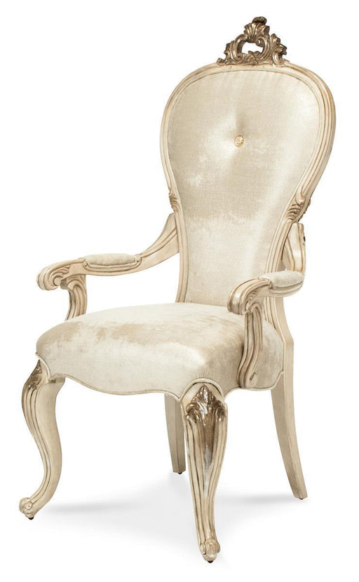 Platine de Royale Arm Chair in Champagne (Set of 2) - Furniture Land (Milwaukee, WI)