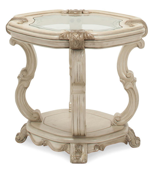 Platine de Royale End Table in Champagne - Furniture Land (Milwaukee, WI)
