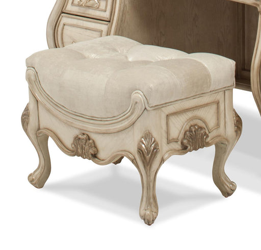 Platine de Royale Vanity Bench in Champagne - Furniture Land (Milwaukee, WI)