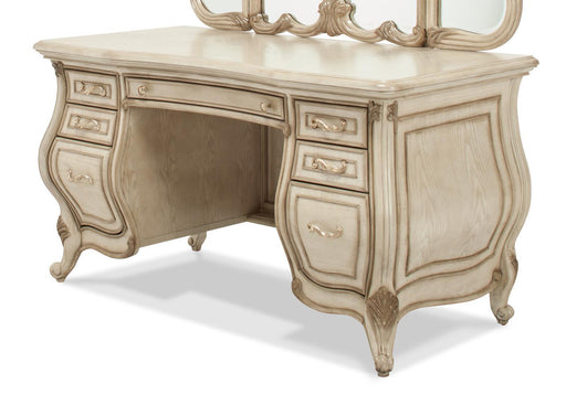 Platine de Royale Vanity/Desk in Champagne - Furniture Land (Milwaukee, WI)