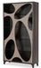 21 Cosmopolitan Curio Side Cabinet in Taupe/Umber - Furniture Land (Milwaukee, WI)