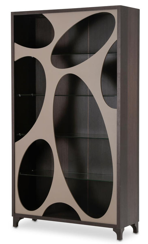 21 Cosmopolitan Curio Side Cabinet in Taupe/Umber - Furniture Land (Milwaukee, WI)