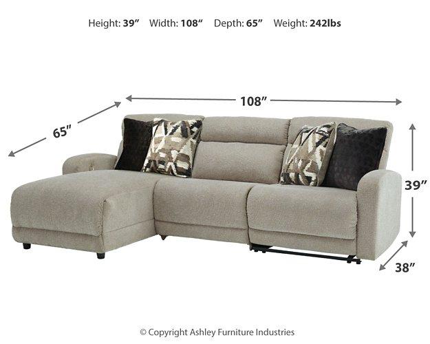 Colleyville Power Reclining Sectional with Chaise - Furniture Land (Milwaukee, WI)