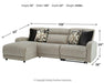 Colleyville Power Reclining Sectional with Chaise - Furniture Land (Milwaukee, WI)