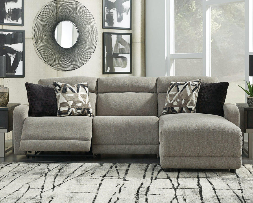 Colleyville Power Reclining Sectional with Chaise - Furniture Land (Milwaukee, WI)