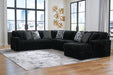 Midnight-Madness Sectional with Chaise - Furniture Land (Milwaukee, WI)