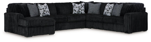 Midnight-Madness Sectional with Chaise - Furniture Land (Milwaukee, WI)