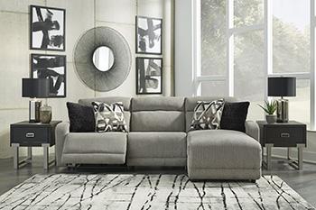 Colleyville Power Reclining Sectional with Chaise - Furniture Land (Milwaukee, WI)