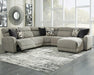 Colleyville Power Reclining Sectional with Chaise - Furniture Land (Milwaukee, WI)