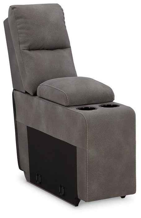 Next-Gen DuraPella Power Reclining Sectional Loveseat with Console - Furniture Land (Milwaukee, WI)