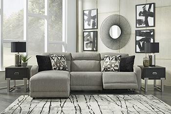 Colleyville Power Reclining Sectional with Chaise - Furniture Land (Milwaukee, WI)