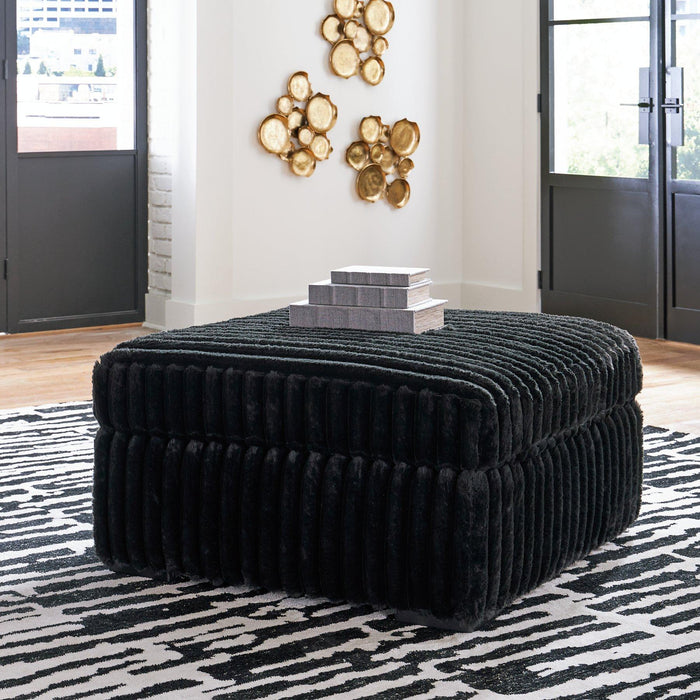Midnight-Madness Oversized Accent Ottoman - Furniture Land (Milwaukee, WI)