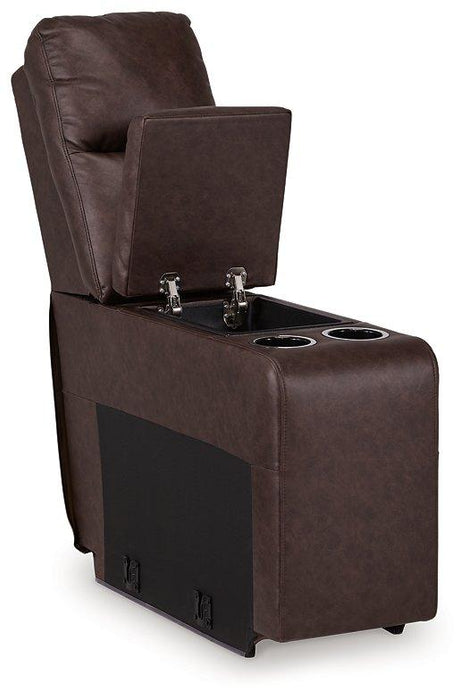 Punch Up Power Reclining Sectional Loveseat with Console - Furniture Land (Milwaukee, WI)