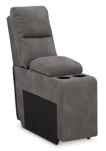 Next-Gen DuraPella Power Reclining Sectional Loveseat with Console - Furniture Land (Milwaukee, WI)