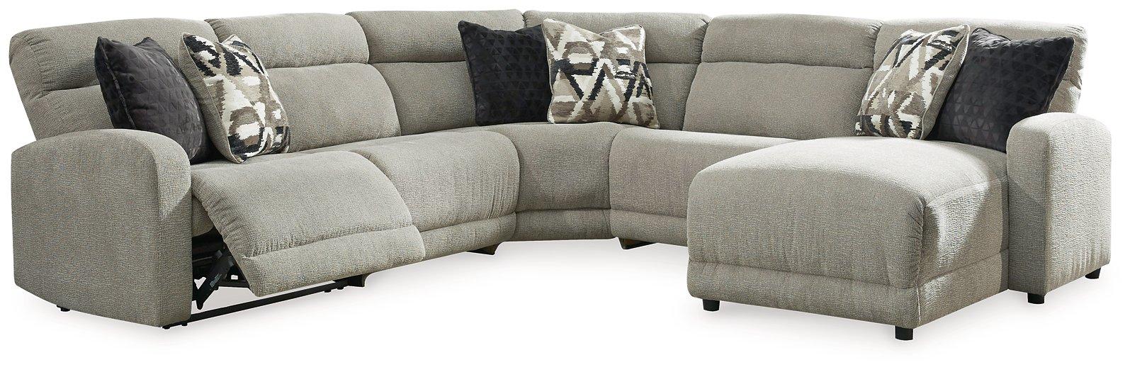 Colleyville Power Reclining Sectional with Chaise - Furniture Land (Milwaukee, WI)