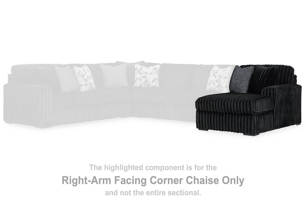 Midnight-Madness Sectional Sofa with Chaise - Furniture Land (Milwaukee, WI)