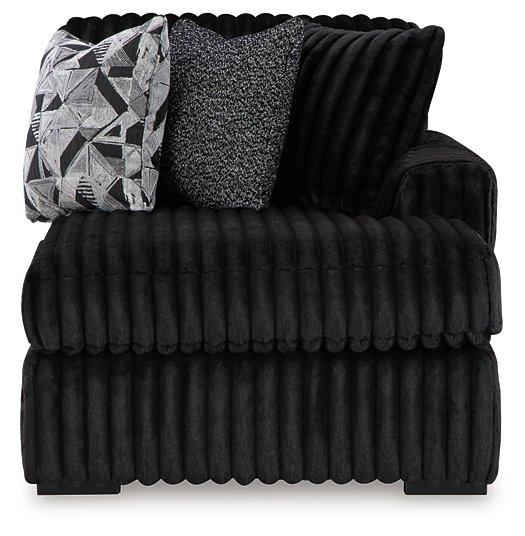 Midnight-Madness Sectional Sofa with Chaise - Furniture Land (Milwaukee, WI)