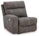Next-Gen DuraPella Power Reclining Sectional Loveseat with Console - Furniture Land (Milwaukee, WI)