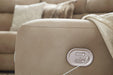 Next-Gen DuraPella Power Reclining Sectional Loveseat with Console - Furniture Land (Milwaukee, WI)