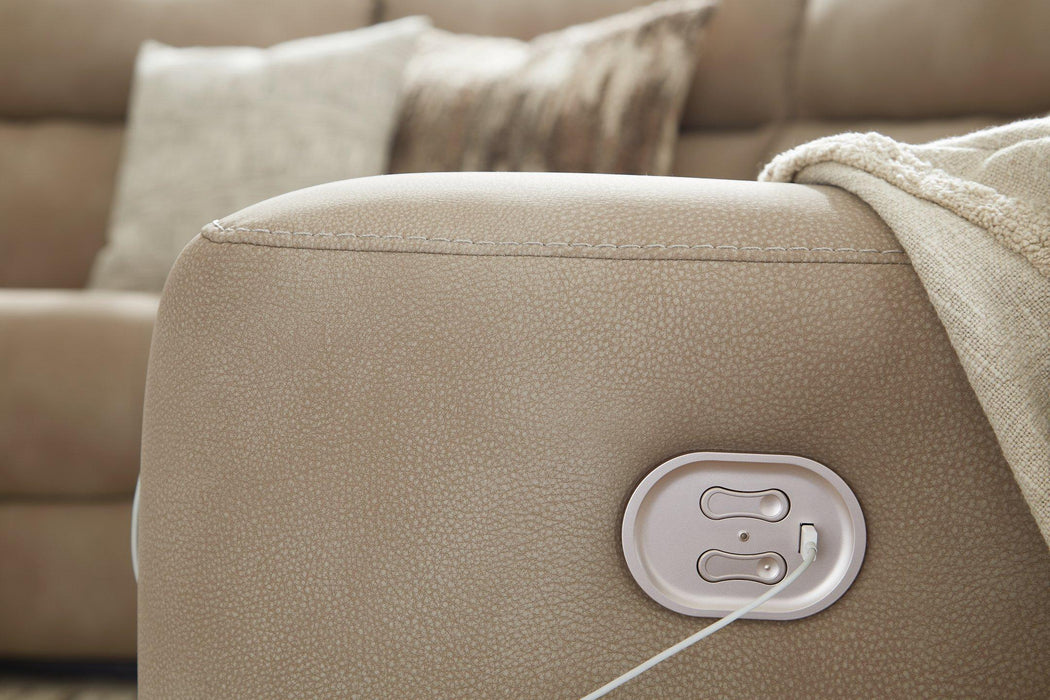 Next-Gen DuraPella Power Reclining Sectional Loveseat - Furniture Land (Milwaukee, WI)