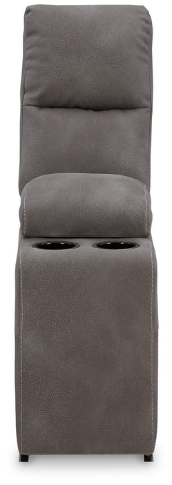 Next-Gen DuraPella Power Reclining Sectional Loveseat with Console - Furniture Land (Milwaukee, WI)