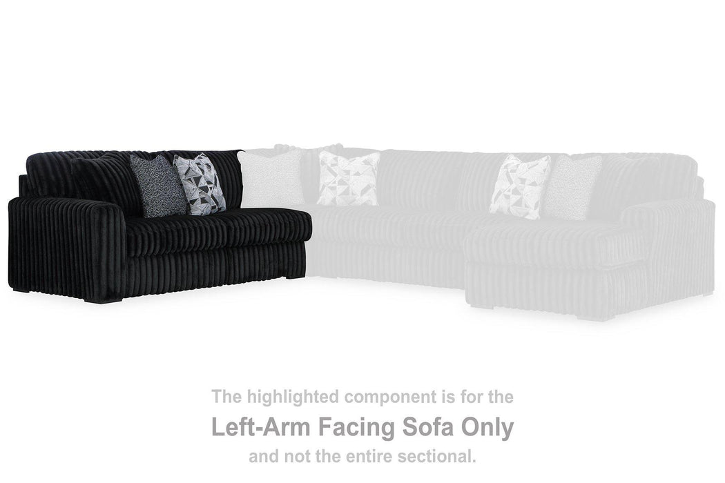 Midnight-Madness Sectional Sofa with Chaise - Furniture Land (Milwaukee, WI)