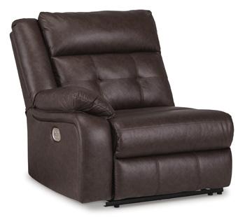 Punch Up Power Reclining Sectional Loveseat with Console - Furniture Land (Milwaukee, WI)