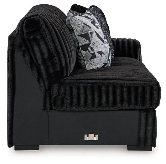 Midnight-Madness Sectional Sofa with Chaise - Furniture Land (Milwaukee, WI)