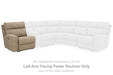 Next-Gen DuraPella Power Reclining Sectional Loveseat - Furniture Land (Milwaukee, WI)