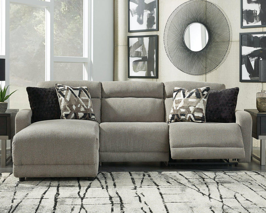 Colleyville Power Reclining Sectional with Chaise - Furniture Land (Milwaukee, WI)