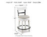 Valebeck Counter Height Bar Stool - Furniture Land (Milwaukee, WI)