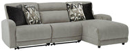 Colleyville Power Reclining Sectional with Chaise - Furniture Land (Milwaukee, WI)
