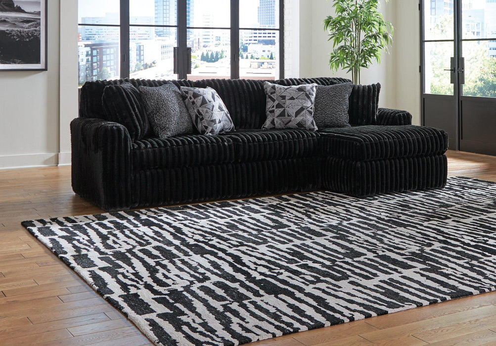 Midnight-Madness Sectional Sofa with Chaise - Furniture Land (Milwaukee, WI)