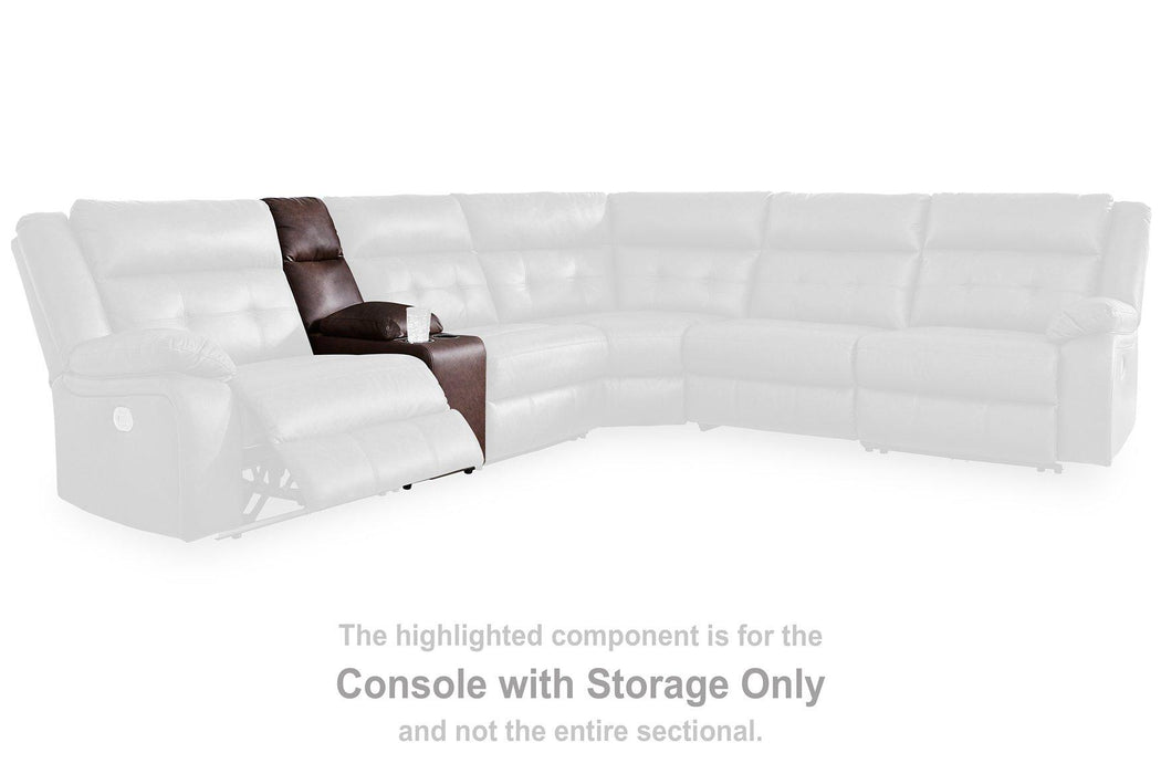 Punch Up Power Reclining Sectional Loveseat with Console - Furniture Land (Milwaukee, WI)