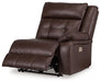 Punch Up Power Reclining Sectional Loveseat with Console - Furniture Land (Milwaukee, WI)