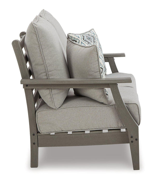 Visola Outdoor Sofa and Loveseat Set - Furniture Land (Milwaukee, WI)