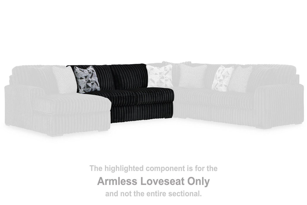 Midnight-Madness Sectional with Chaise - Furniture Land (Milwaukee, WI)
