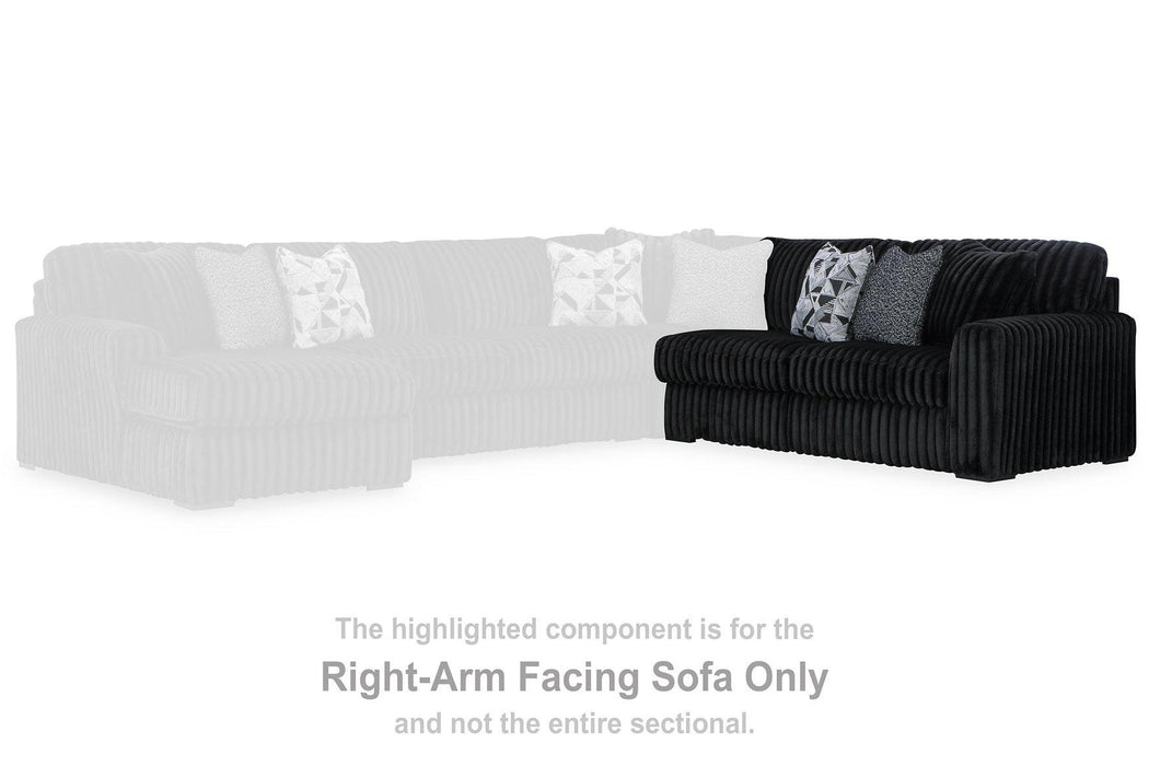 Midnight-Madness Sectional Sofa with Chaise - Furniture Land (Milwaukee, WI)