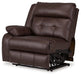 Punch Up Power Reclining Sectional Loveseat with Console - Furniture Land (Milwaukee, WI)