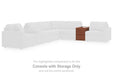 Modmax Balanced Sectional with Audio and Storage Consoles - Furniture Land (Milwaukee, WI)