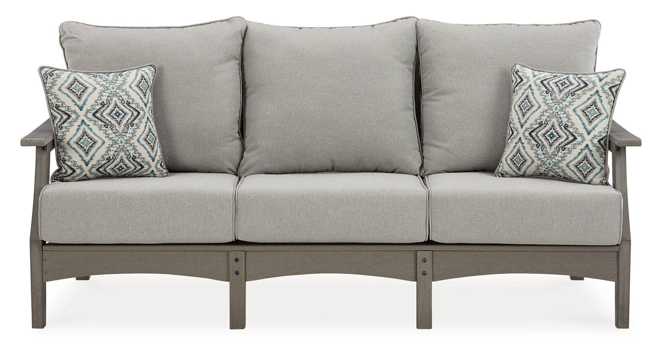 Visola Outdoor Sofa and Loveseat Set - Furniture Land (Milwaukee, WI)